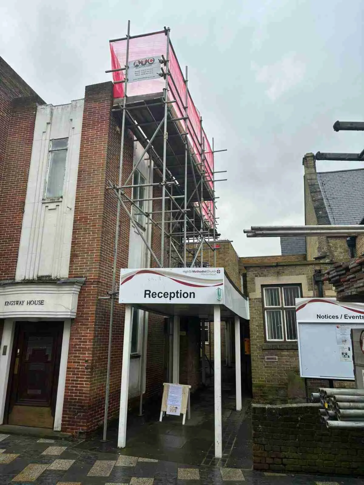 Commercial scaffolding erected by ATC Scaffolding in Middlesex